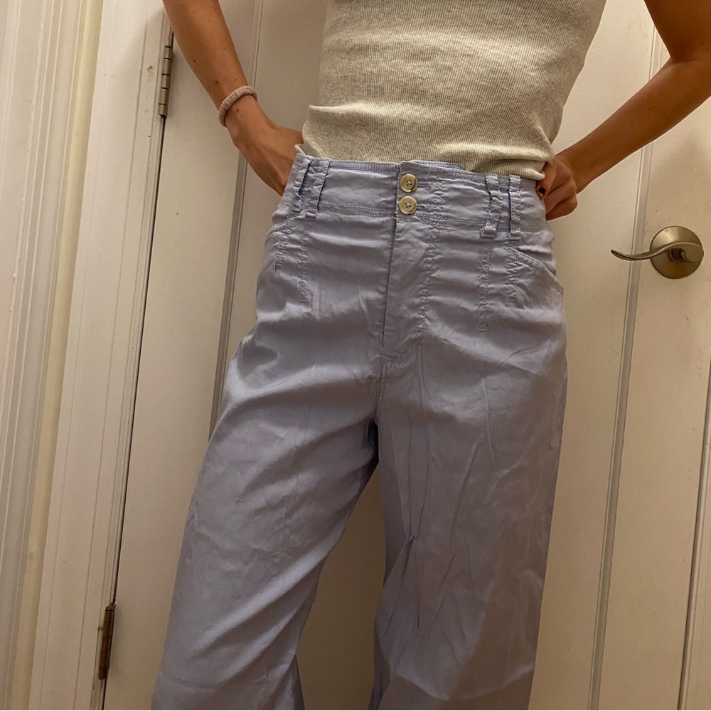Anthropologie Lilac Cargo pants